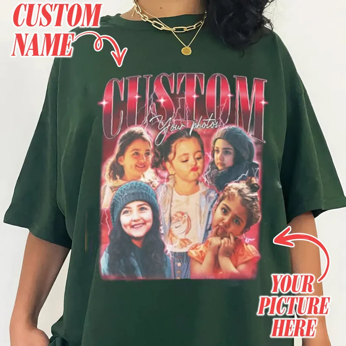 Custom Printing Vintage Hip Hop Vintage T-shirt Sweatshirt for Pet Lovers Couples