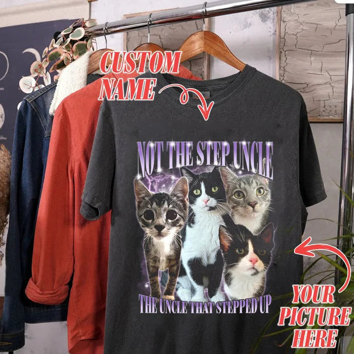 Custom Printing Vintage Hip Hop Vintage T-shirt Sweatshirt for Pet Lovers Couples