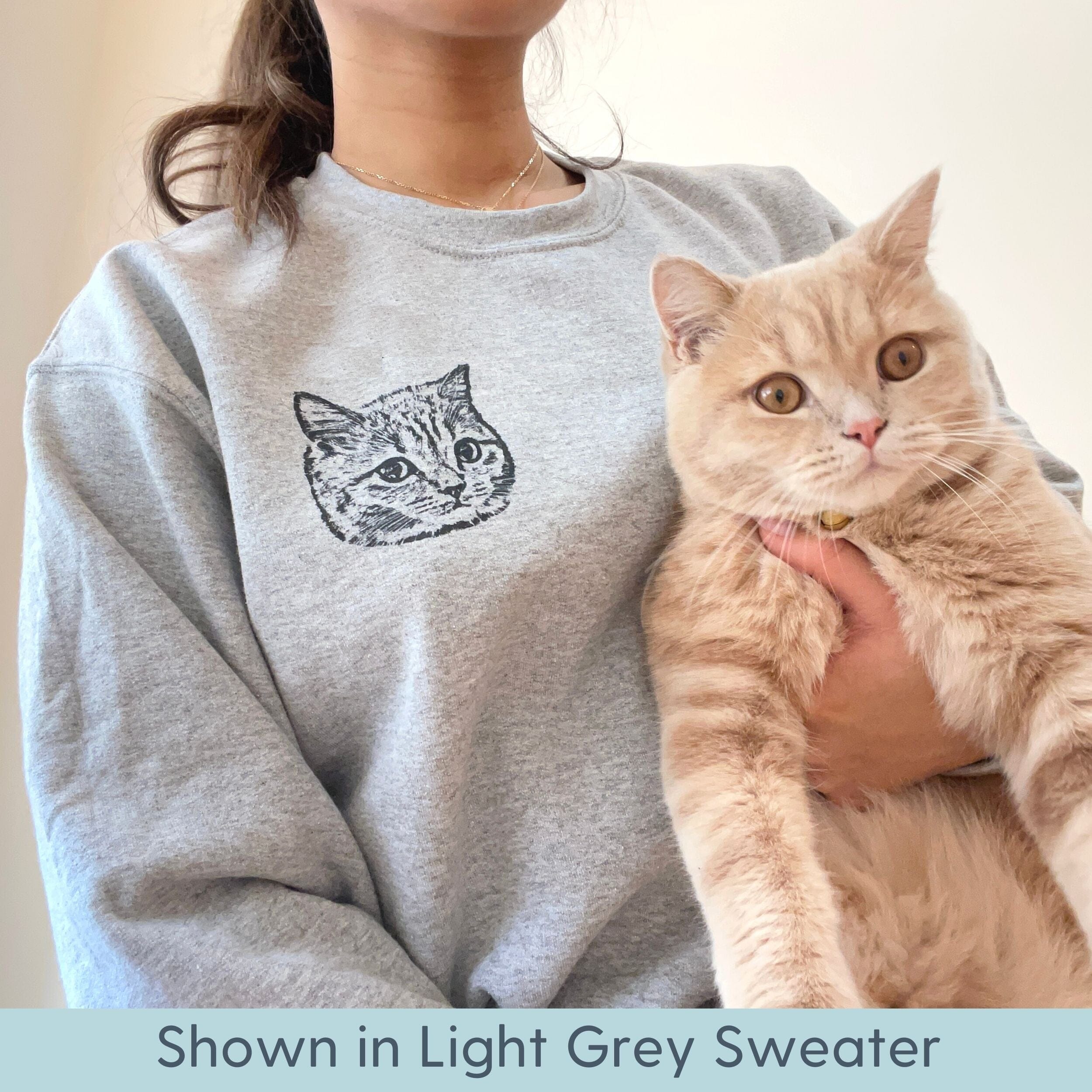 Custom Pet Sweater - Corner Pet Photo + Name