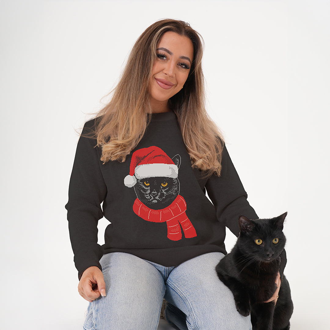 Custom Christmas Pet Face Sweater - Custom Christmas Knitwear