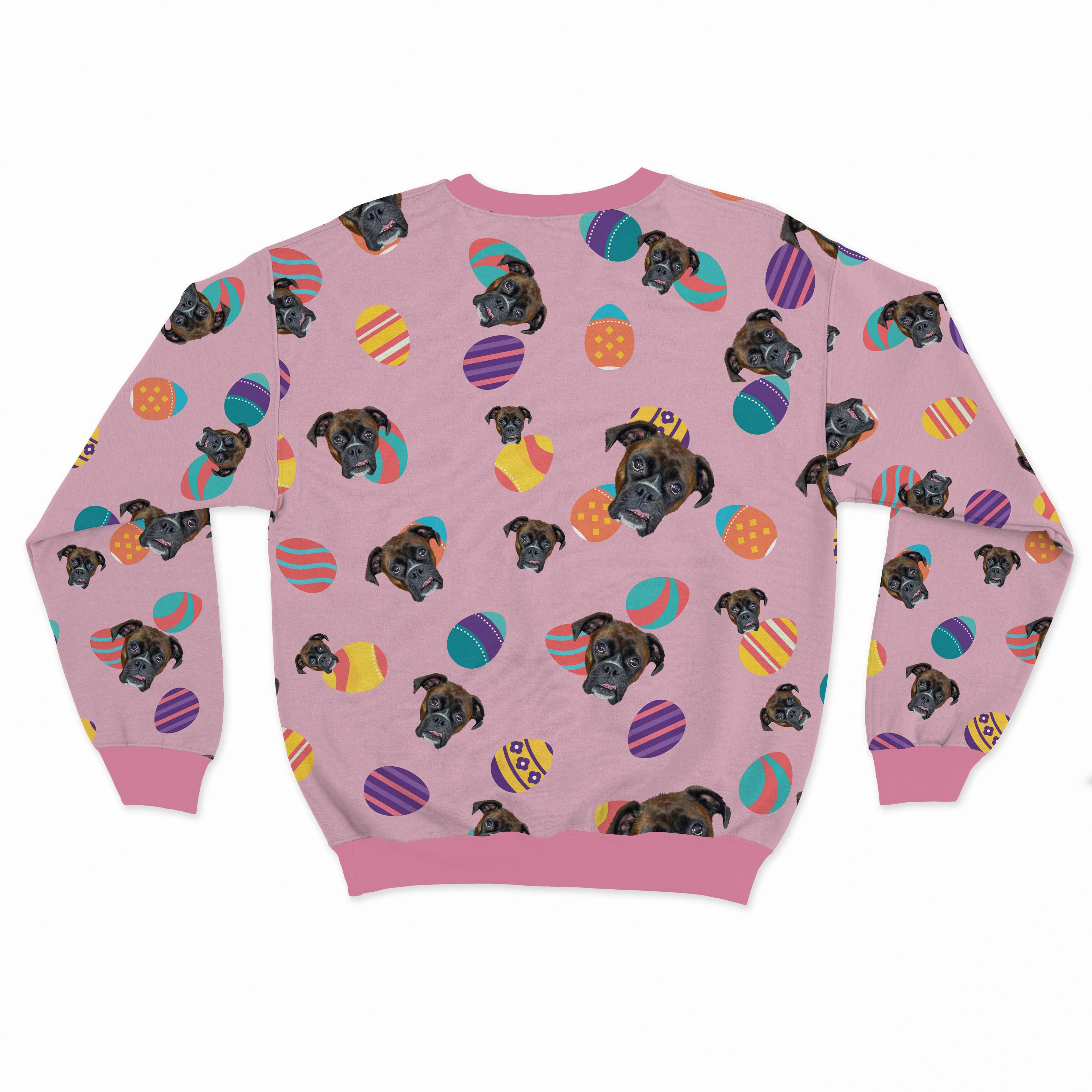 Pet Face Pattern Easter Sweatshirt