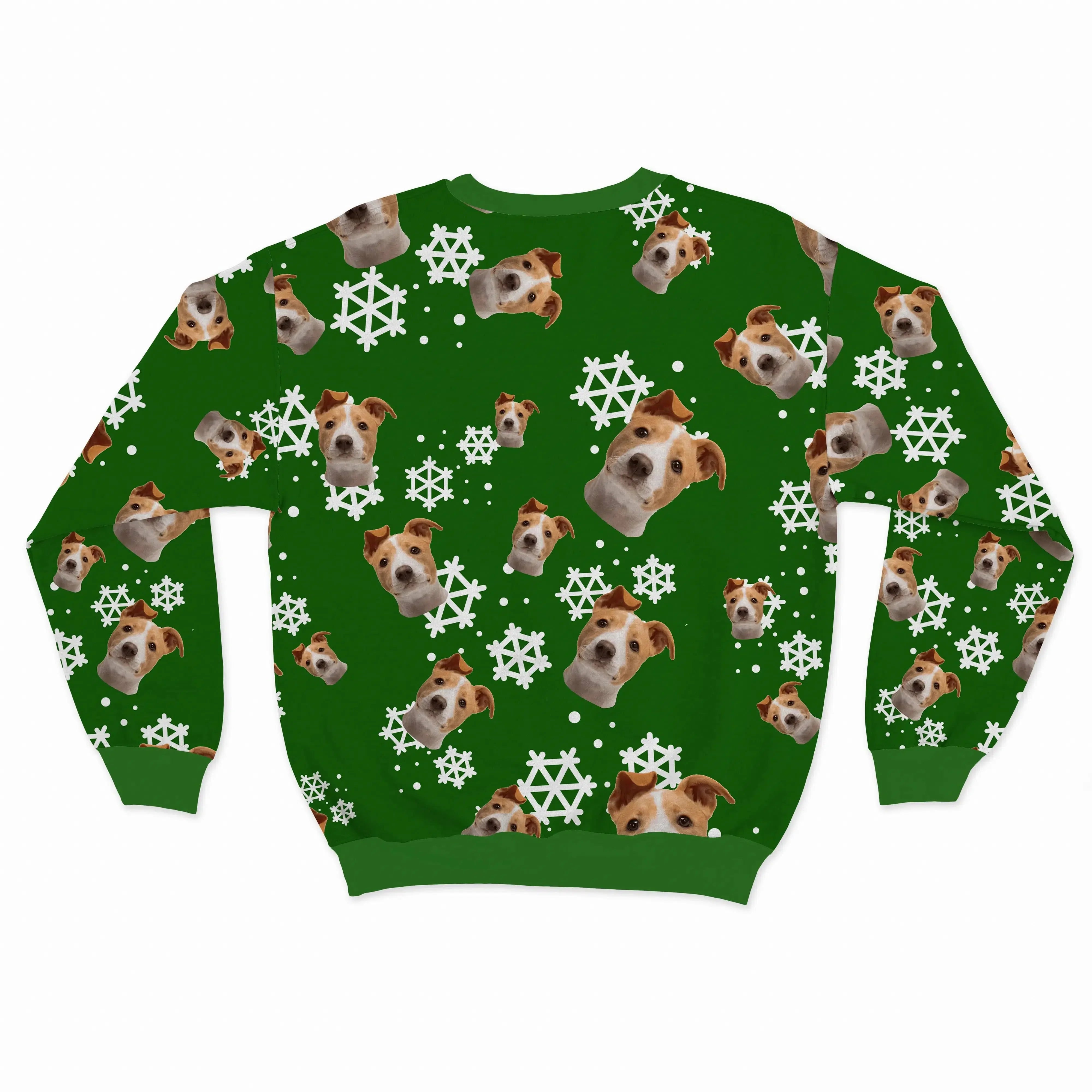 Pet Face Pattern Christmas Sweatshirt