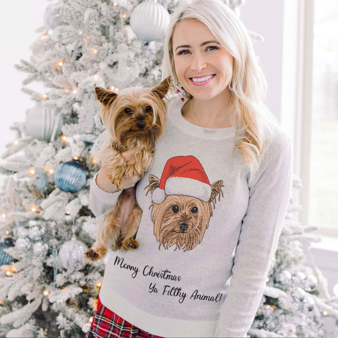 Merry Christmas Ya Filthy Animal Sweater - Custom Christmas Knitwear