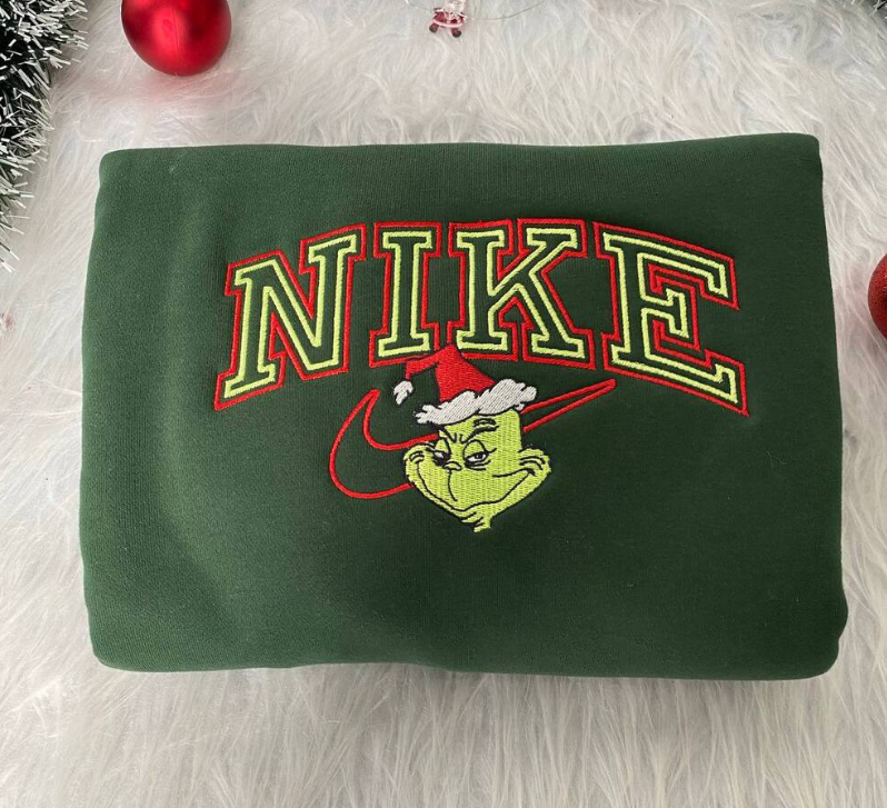 Nike Grinch Embroidered Sweatshirt For Grinchmas