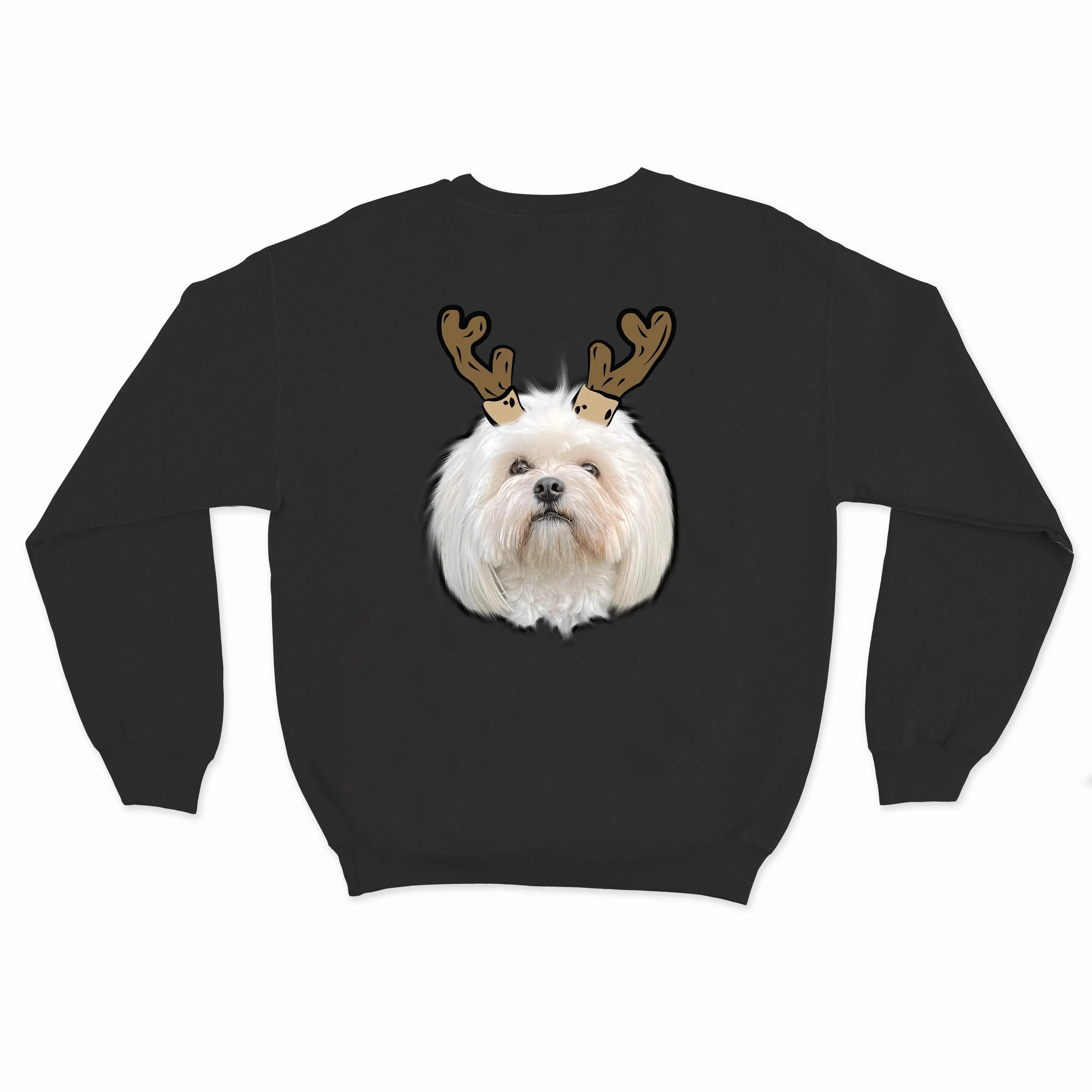 Novelty Pet Face Christmas Sweatshirt