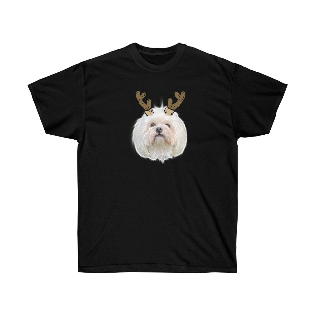 Novelty Pet Face Christmas T-Shirt