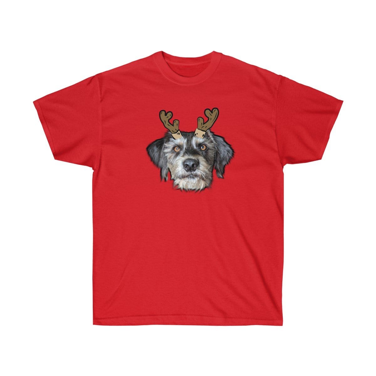 Novelty Pet Face Christmas T-Shirt