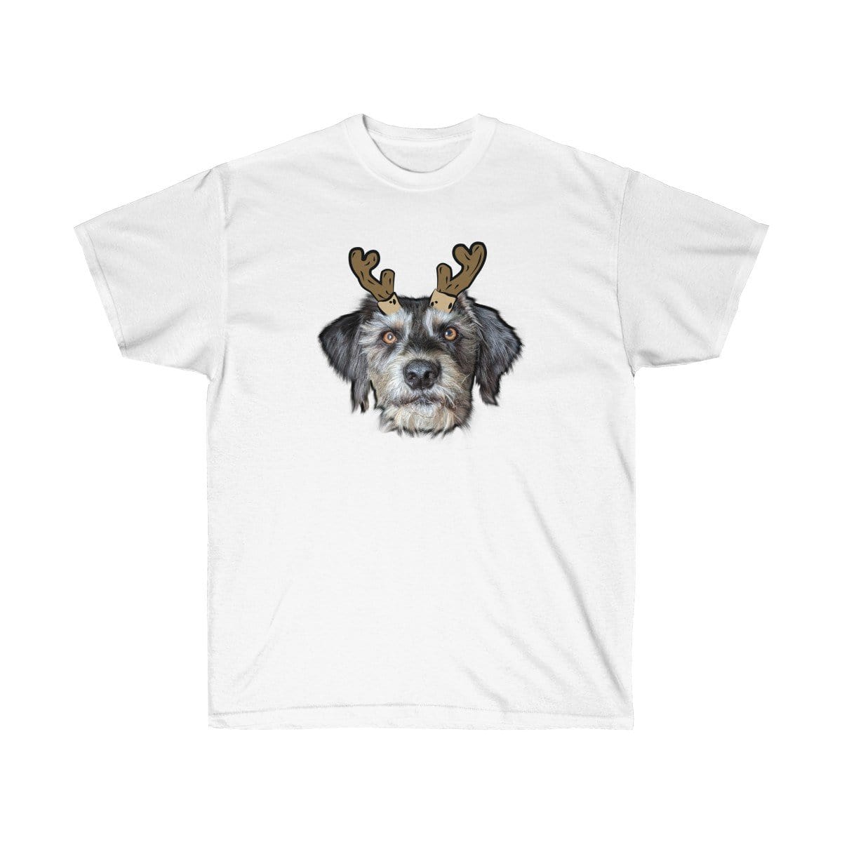 Novelty Pet Face Christmas T-Shirt