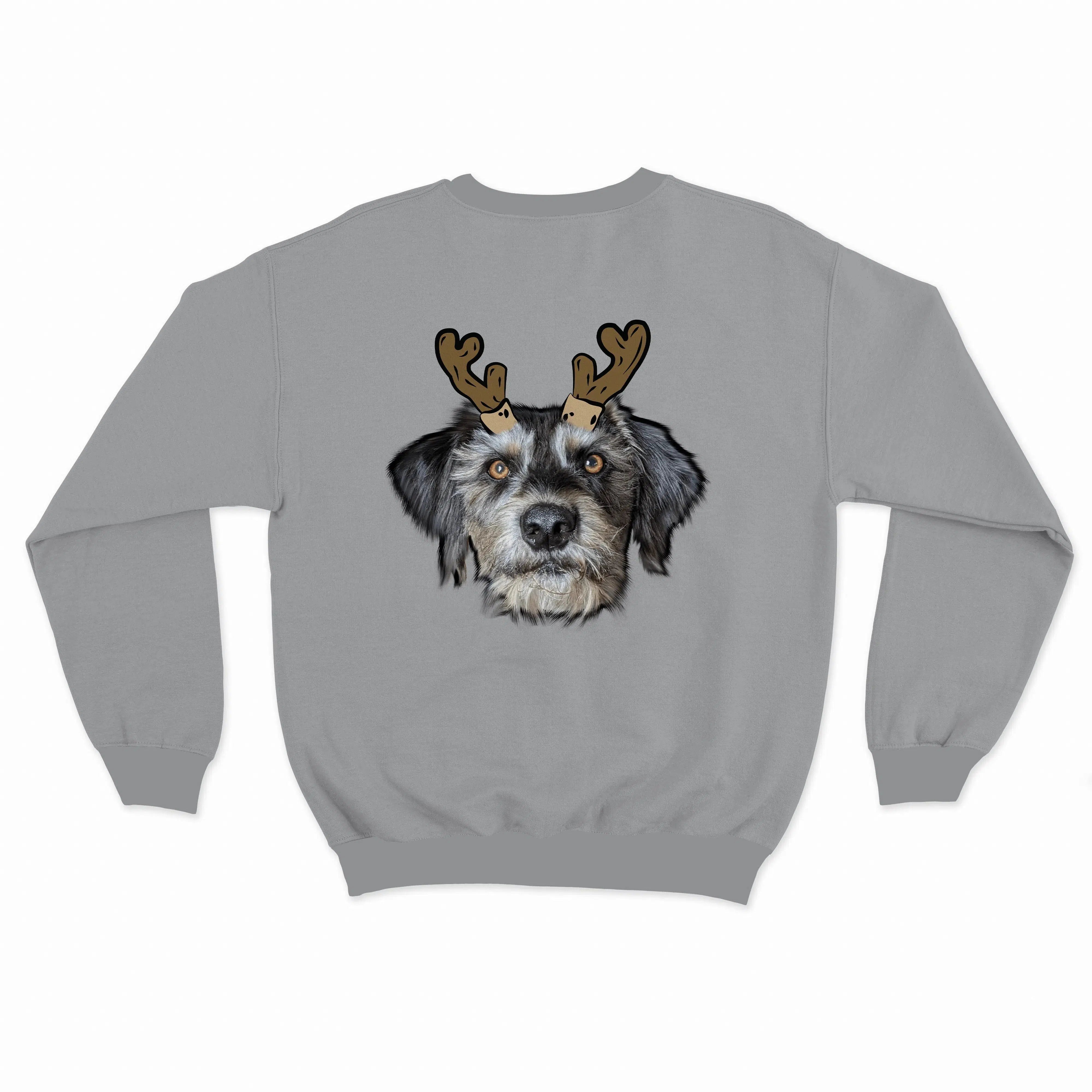 Novelty Pet Face Christmas Sweatshirt