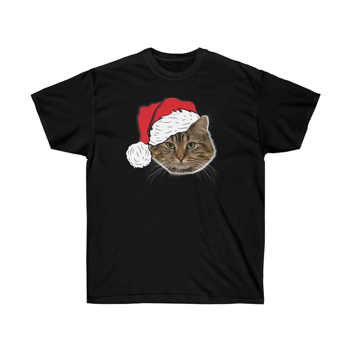 Novelty Pet Face Christmas T-Shirt