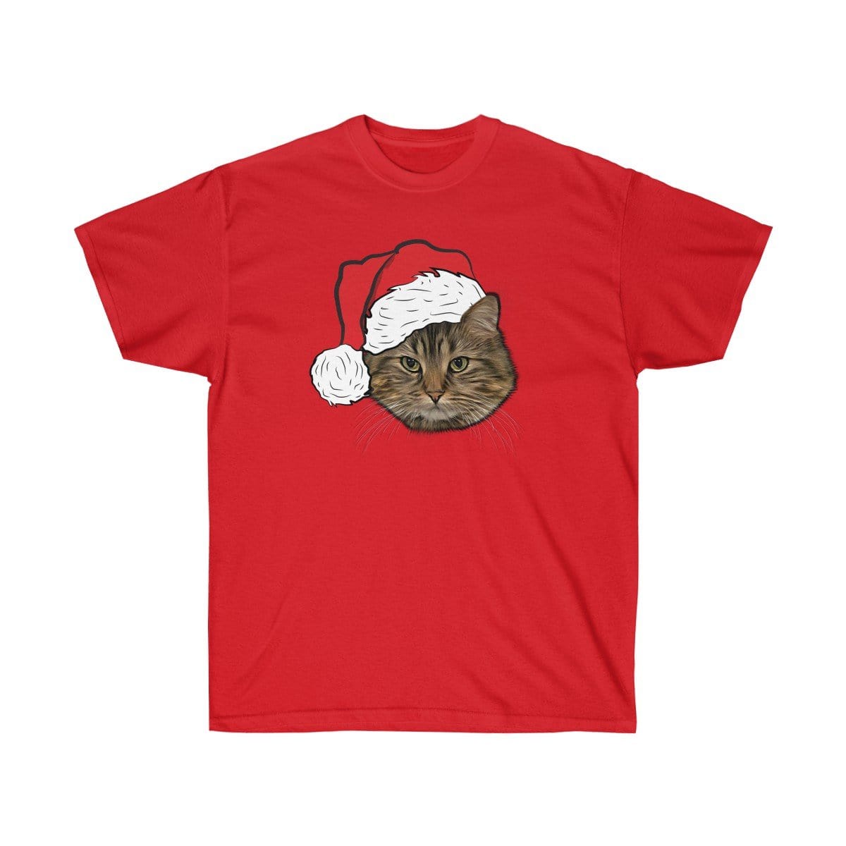 Novelty Pet Face Christmas T-Shirt