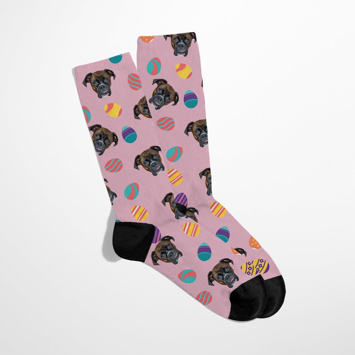 Custom Pet Face Easter Socks