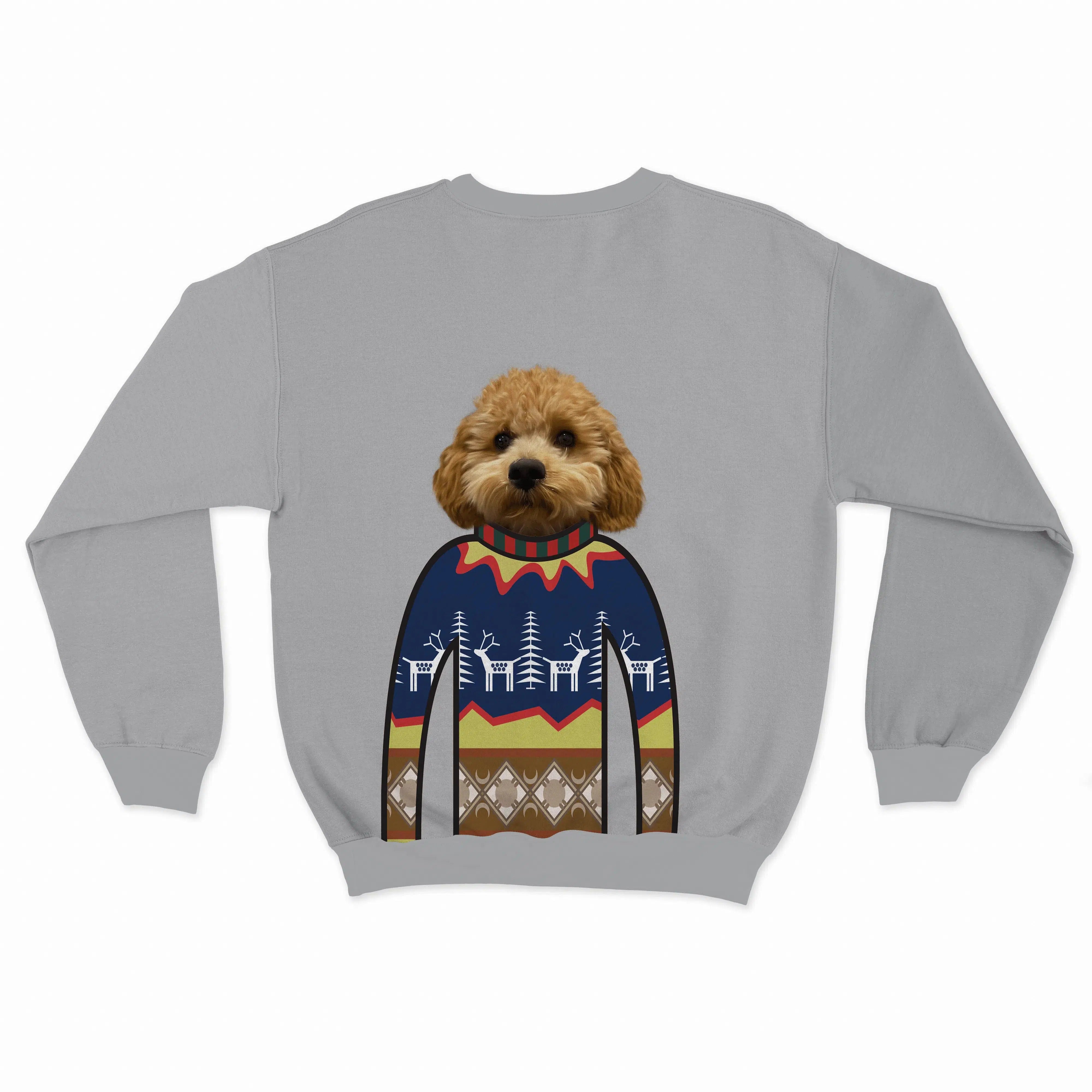 Custom Pet Face Christmas Sweatshirt