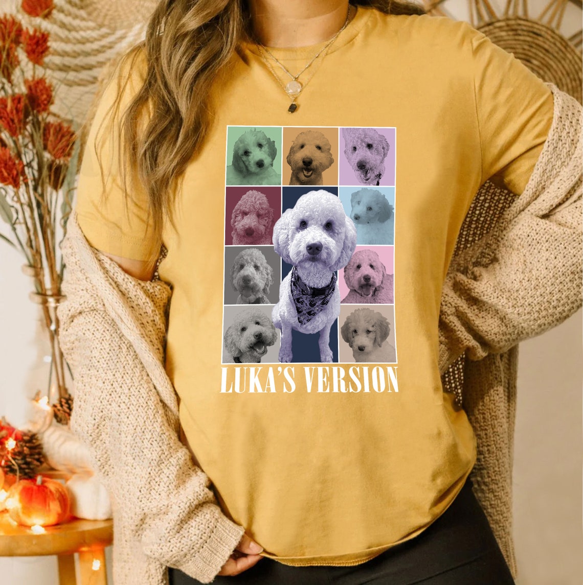 Personalized Vintage Pet Photo Sweatshirt Gift for Pet Lovers