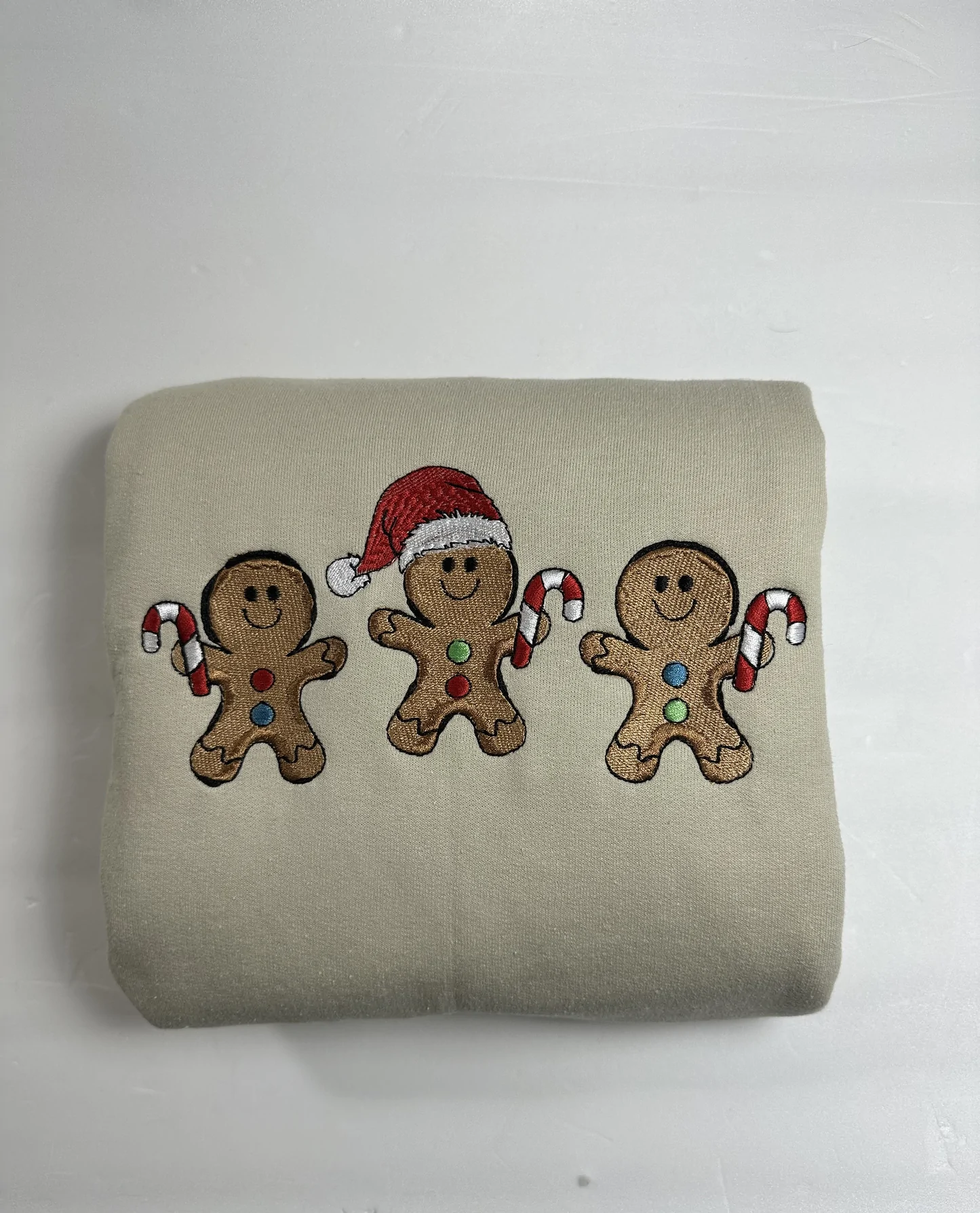 Gingerbread Xmas Embroidered Sweatshirt