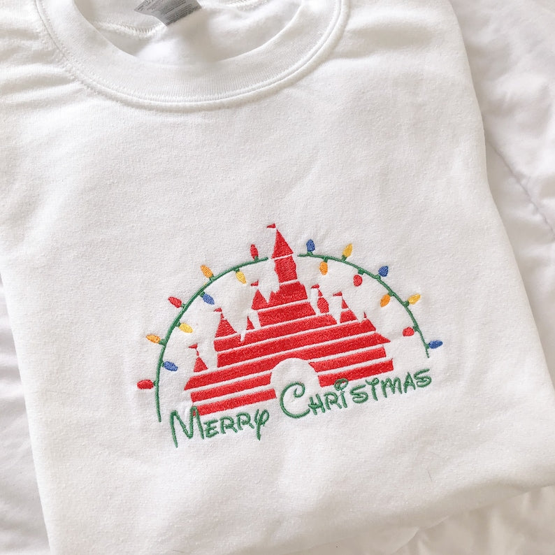 Christmas Castle Embroidered Shirt