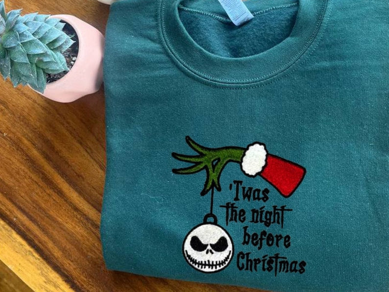 Jack Skellington Twas The Night before Christmas Shirt