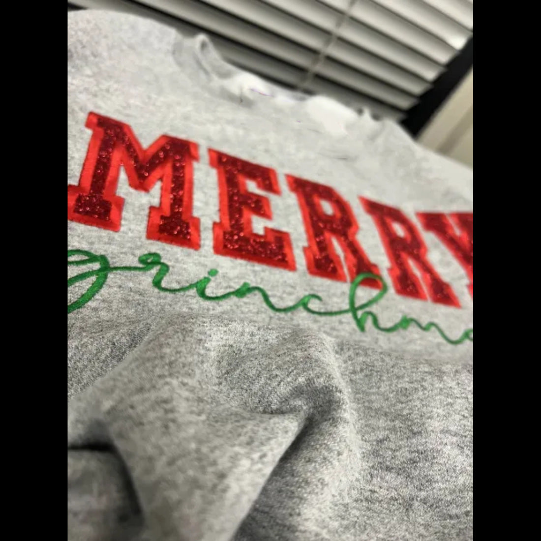 Merry Grinchmas Side Bow Sweatshirt