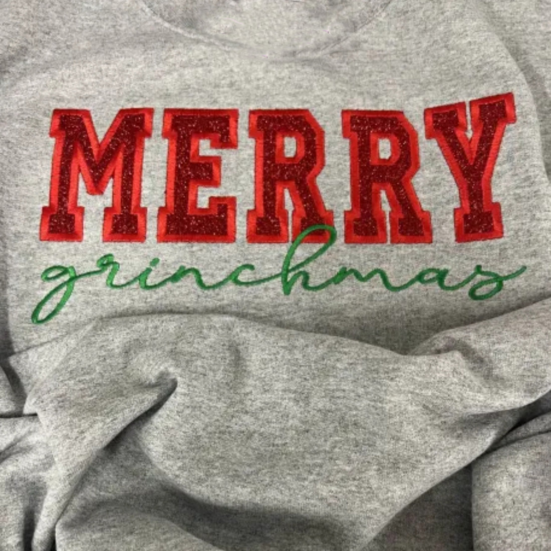 Merry Grinchmas Side Bow Sweatshirt