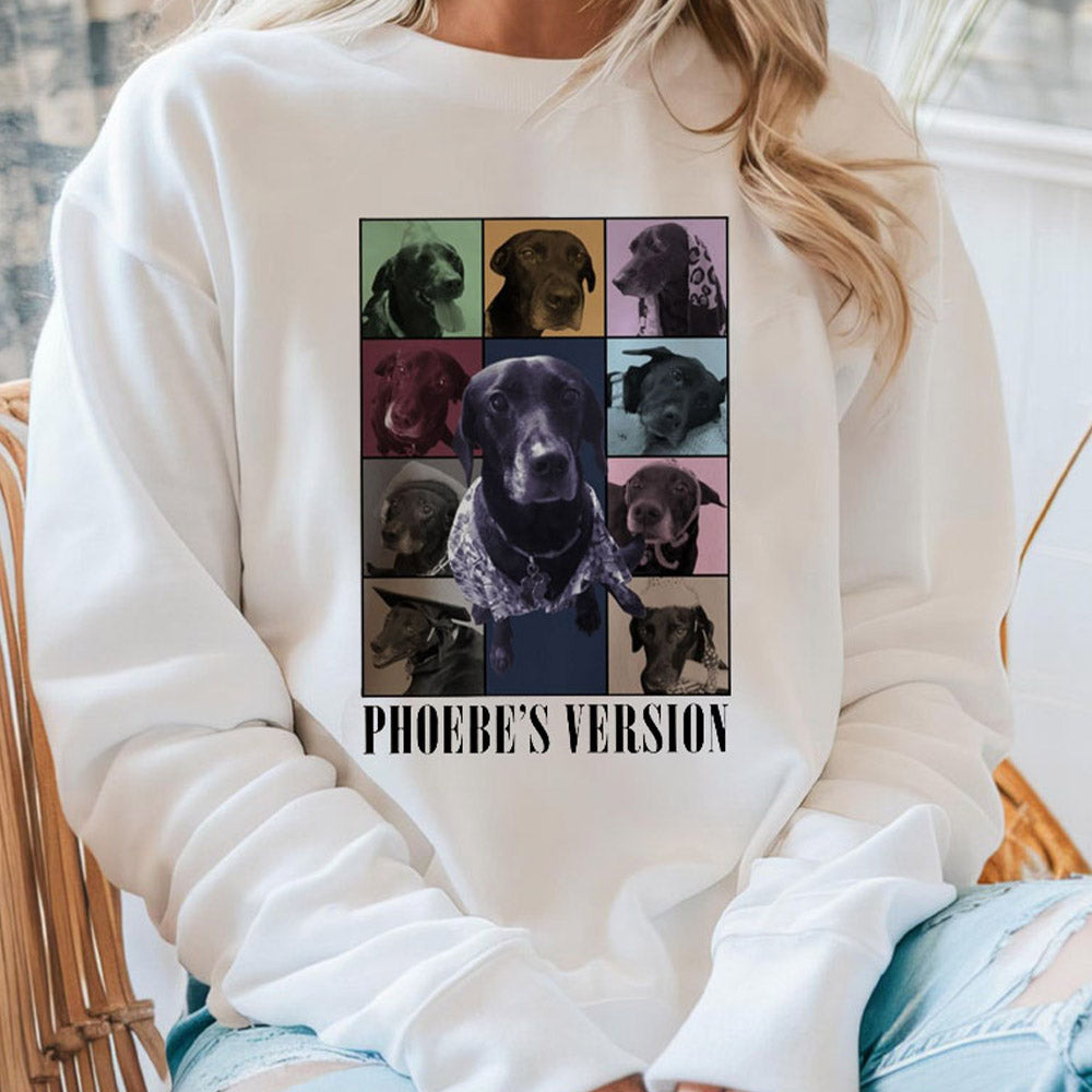 Personalized Vintage Pet Photo Sweatshirt Gift for Pet Lovers